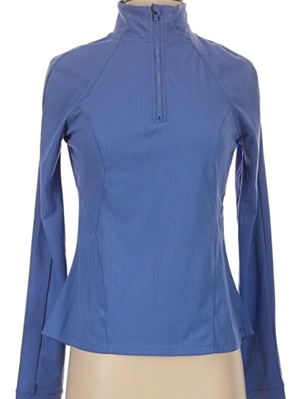 Spyder Active Women’s Blue Quarter-Zip Long Sleeve Top